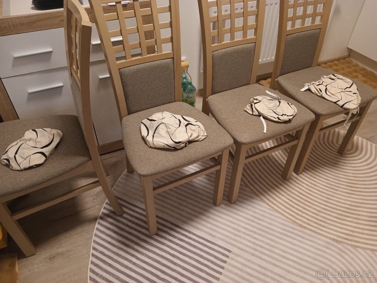 Nabízím k prodeji úžasné jídelní židle čtyři kusy - 2