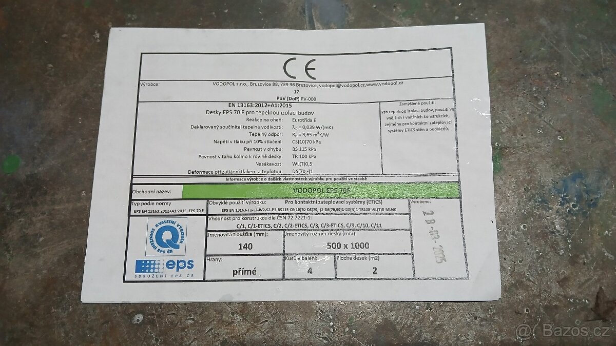 Prodám polystyren - 2