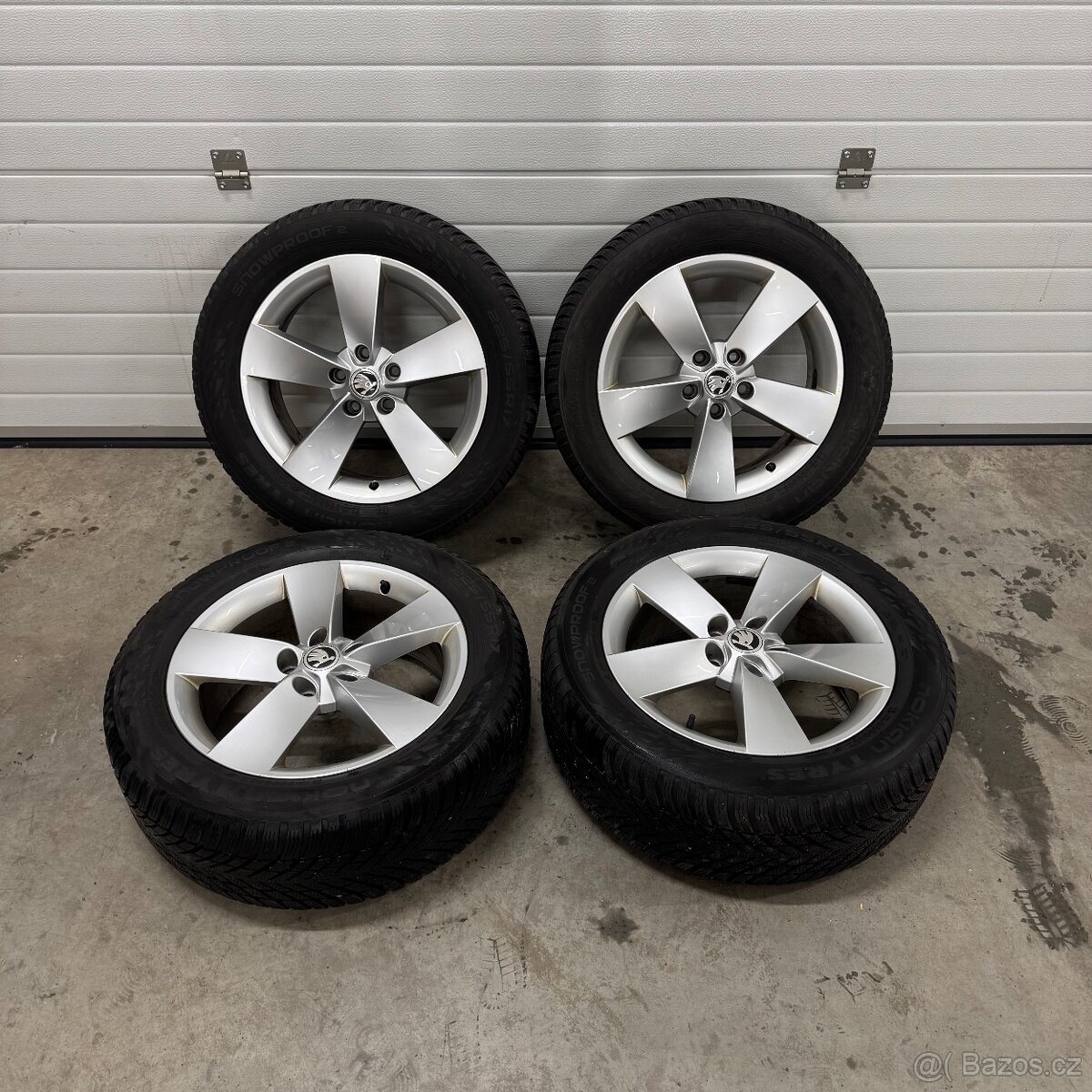 Zánovní zimní sada Karoq 225/55 r17 Nokian 7mm - 2