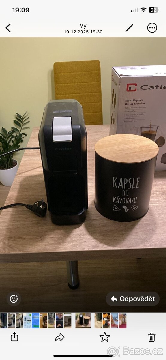 Kavovar na kapsle Catler espresso - 2