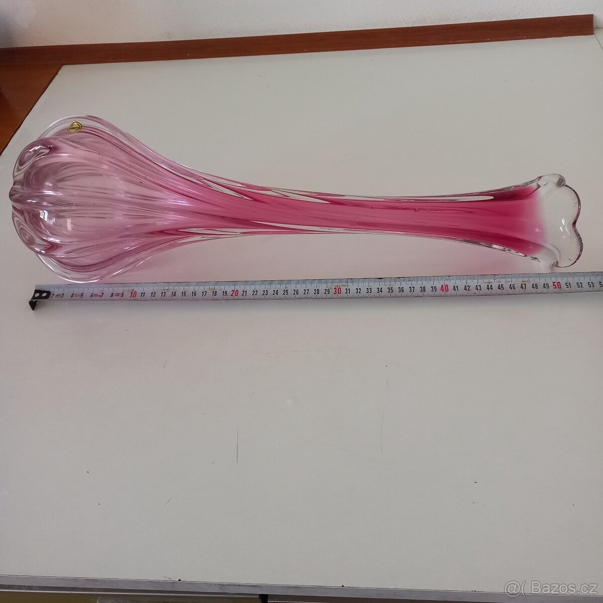 Hutní sklo -váza - 2