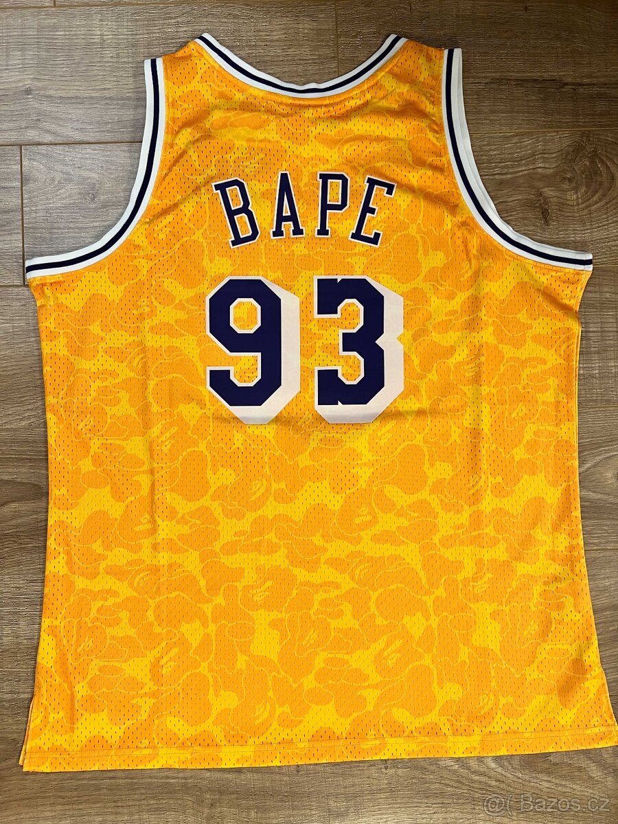 Mitchell & Ness dres BAPE x Lakers yellow XL - 2