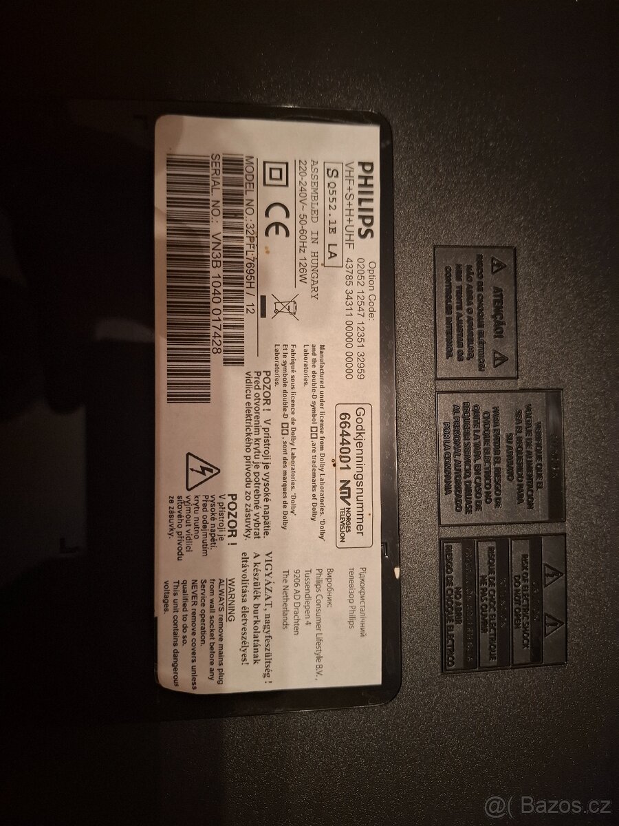 Televize philips včetně set-top box - 2