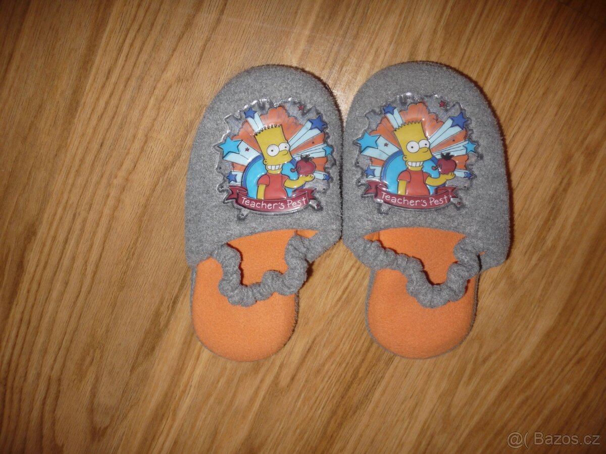 Bačkůrky, pantofle s Bártem vel.29/30 - 2