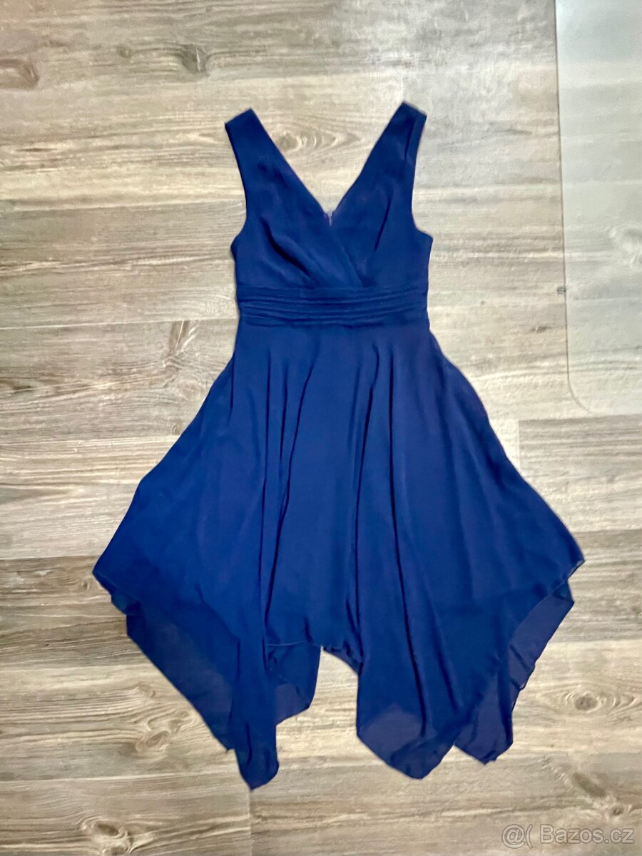 Modré plesové šaty - 2