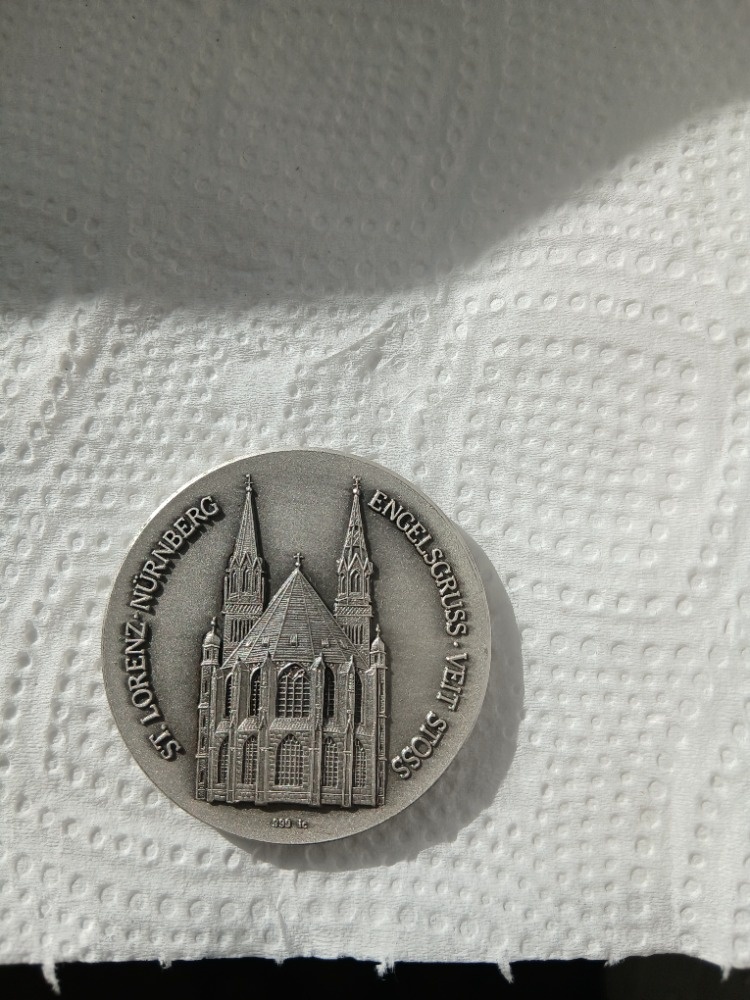 MEDAILE S VYOBRAZENÍM SV.VAVŘINCE St.LORENZ V NORIMBERKU - 2