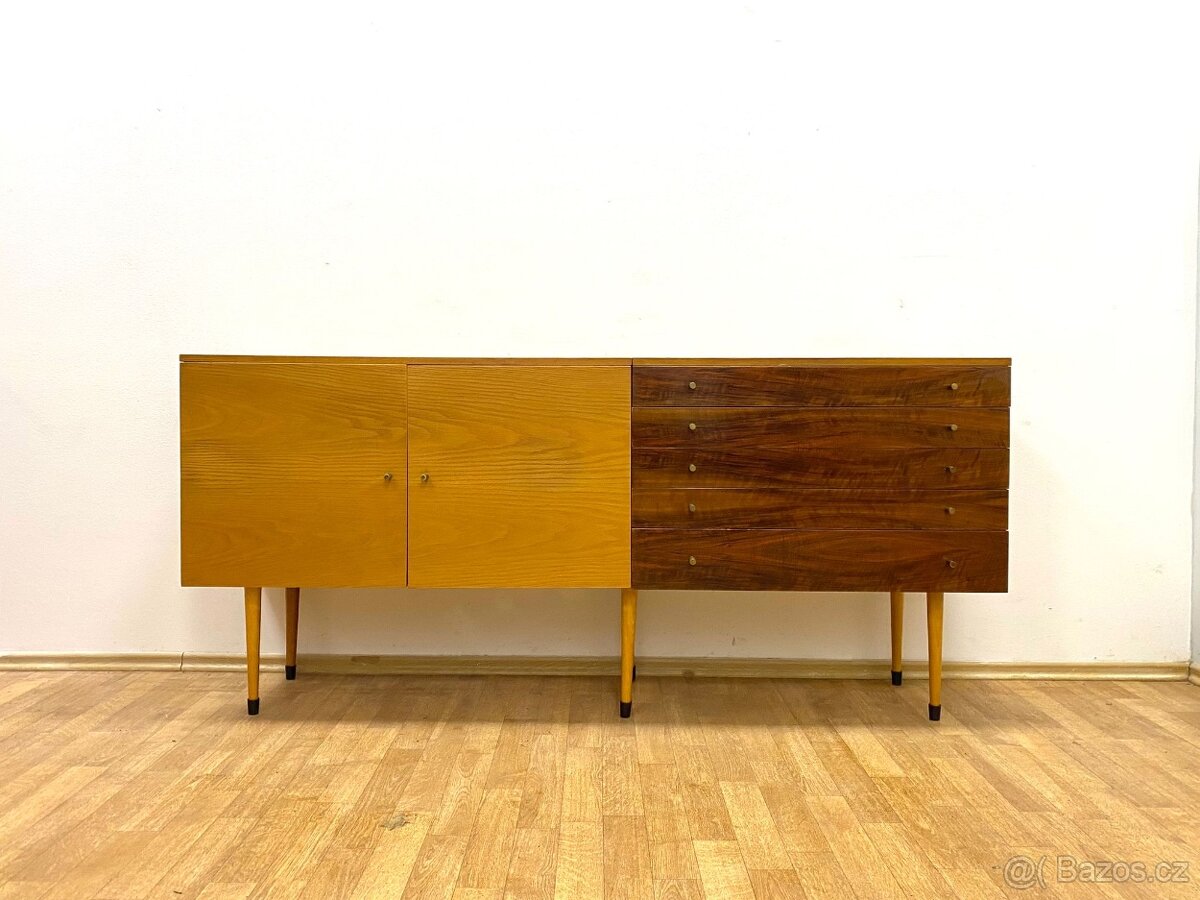 Retro komoda 60. léta Brusel—- - 2