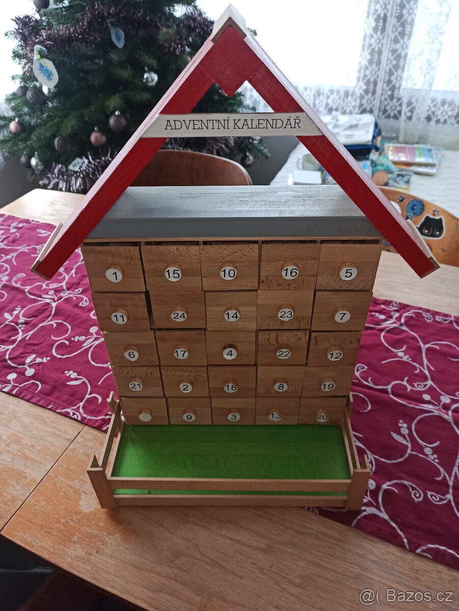 Adventní kalendář dřevěný - 2