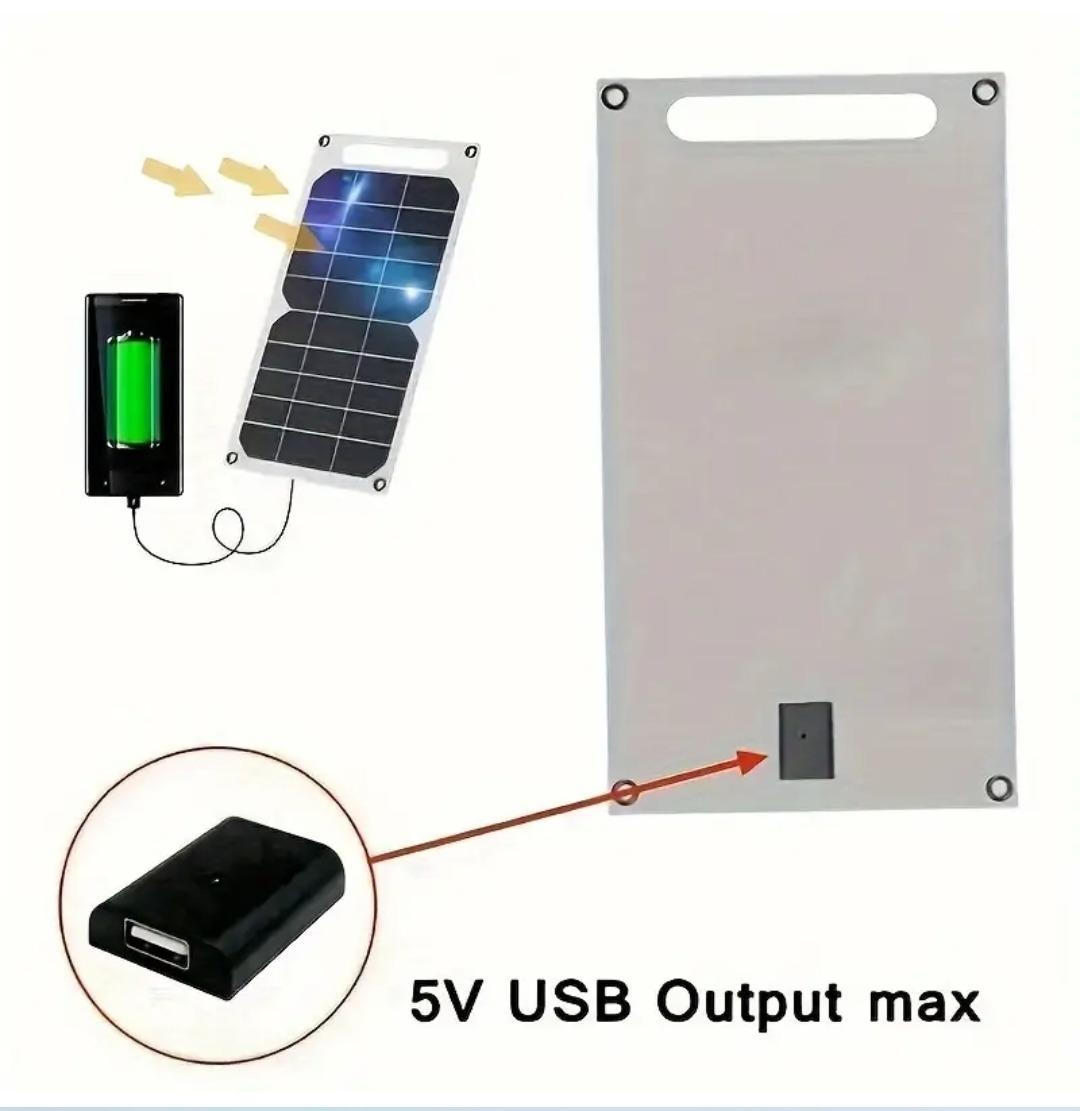 Solární panel 10W přenosný s USB portem - NOVÝ - 2