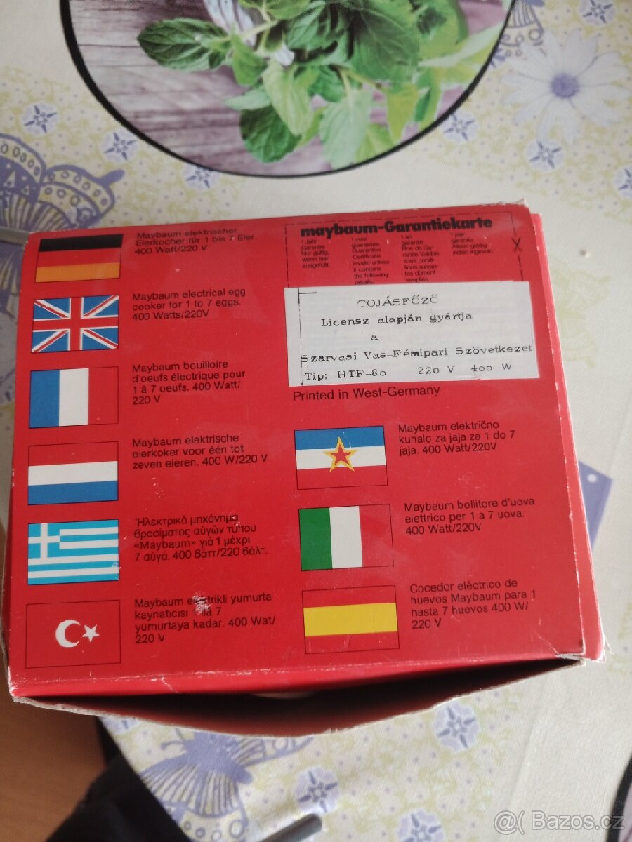 Retro Vařič na vajíčka 1985 - 2