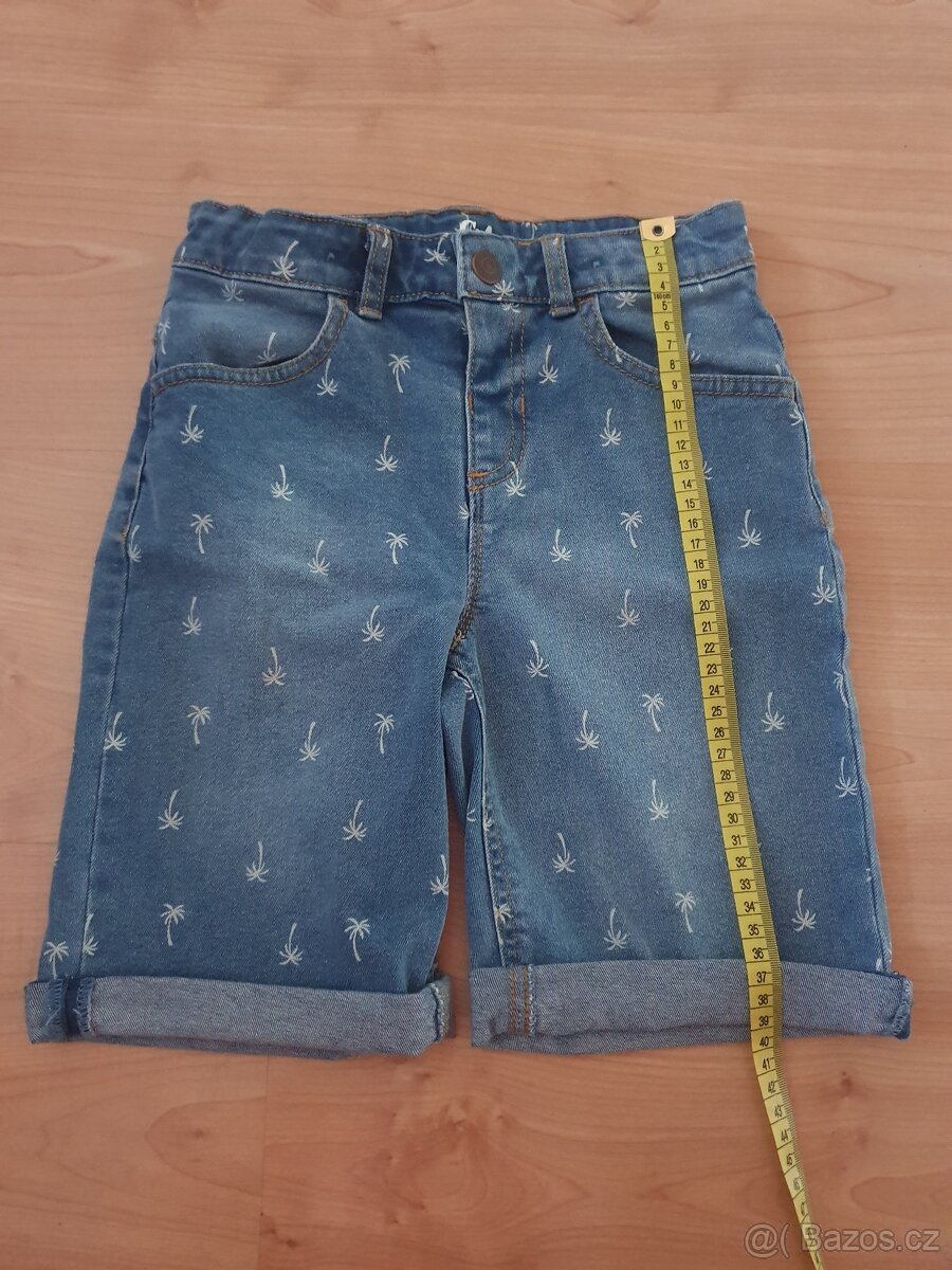 Riflové džínové v.134 kraťasy šortky bermudy C&A nové - 2