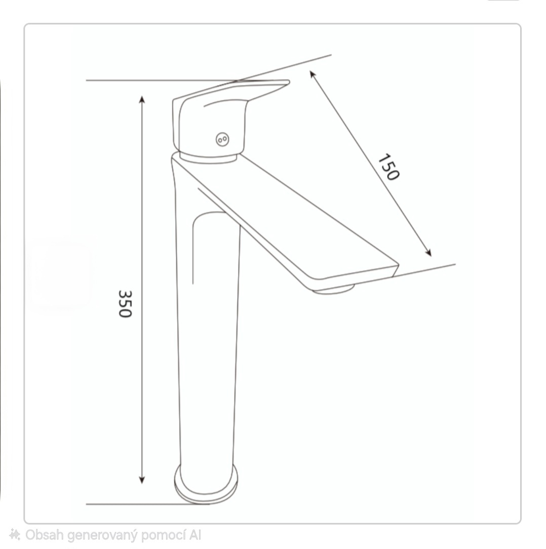 Páková umyvadlová baterie - 2