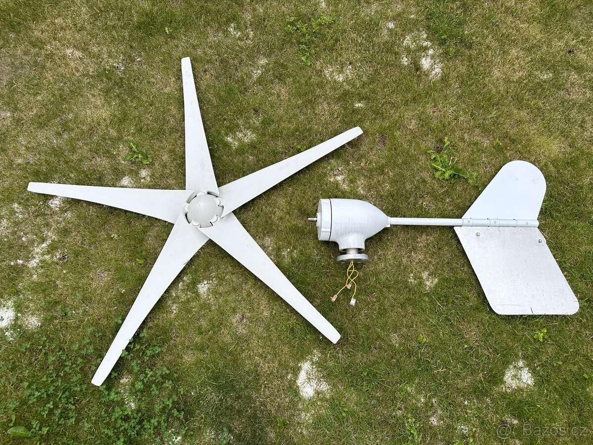 Domácí větrná elektrárna, 400W 12V, zánovní - 2