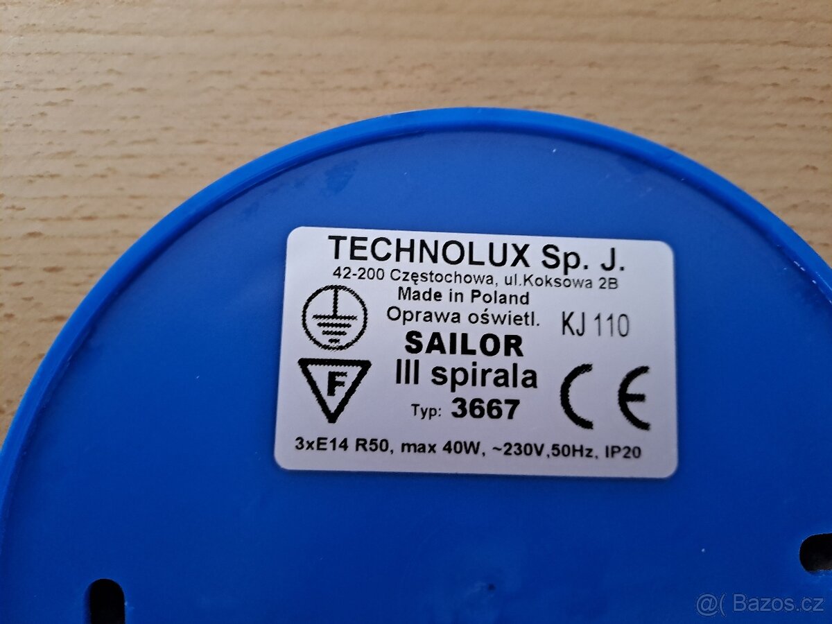 Dětský námořnický lustr zn. Technolux - 2