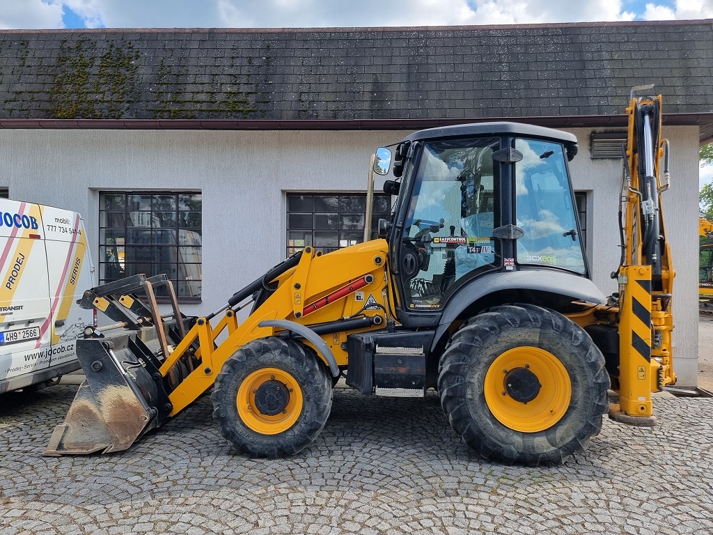 2x JCB 3CX Contractor - 81kw, joysticky, 20" - TOP stav - 2