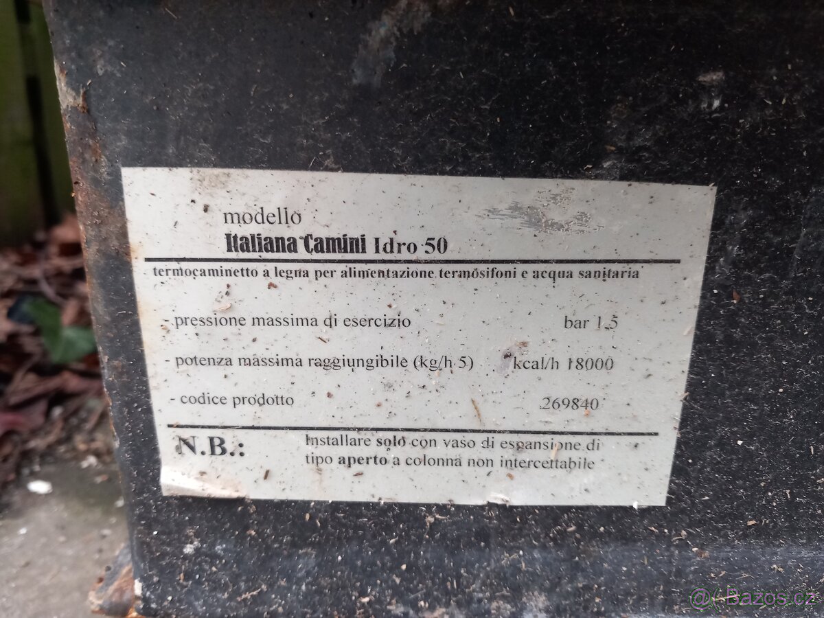 Krbová vložka s výměníkem Idro 50 - 2