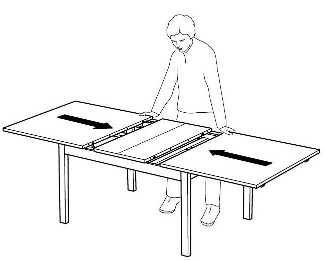 bílý kuchyňský stůl IKEA BJURSTA model 21198 - 2