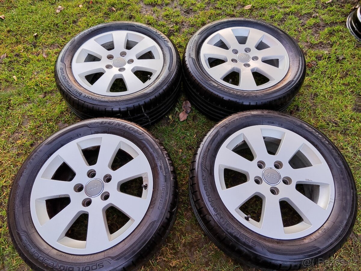 Letní sada Audi A3 r16 5x112 Dunlop 205/55/16 - 2