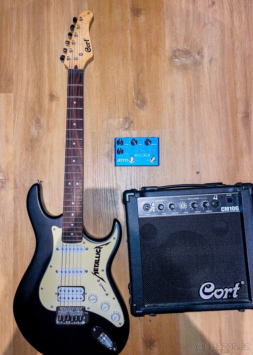 El. kytara Cort G110+Joyo Maximum Overdrive+zesilovač+kabely - 2