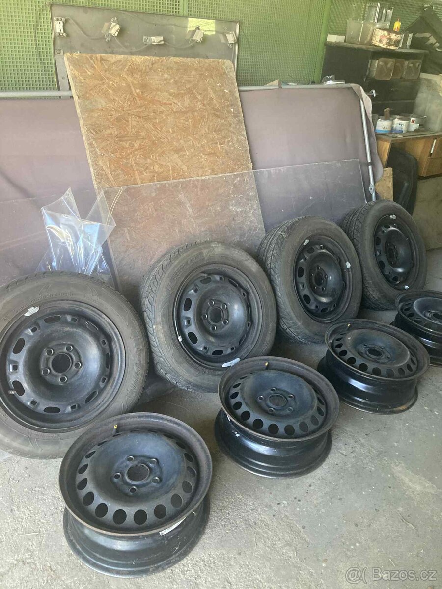 Letni pneumatiky 186x60 r14 + disky - 2