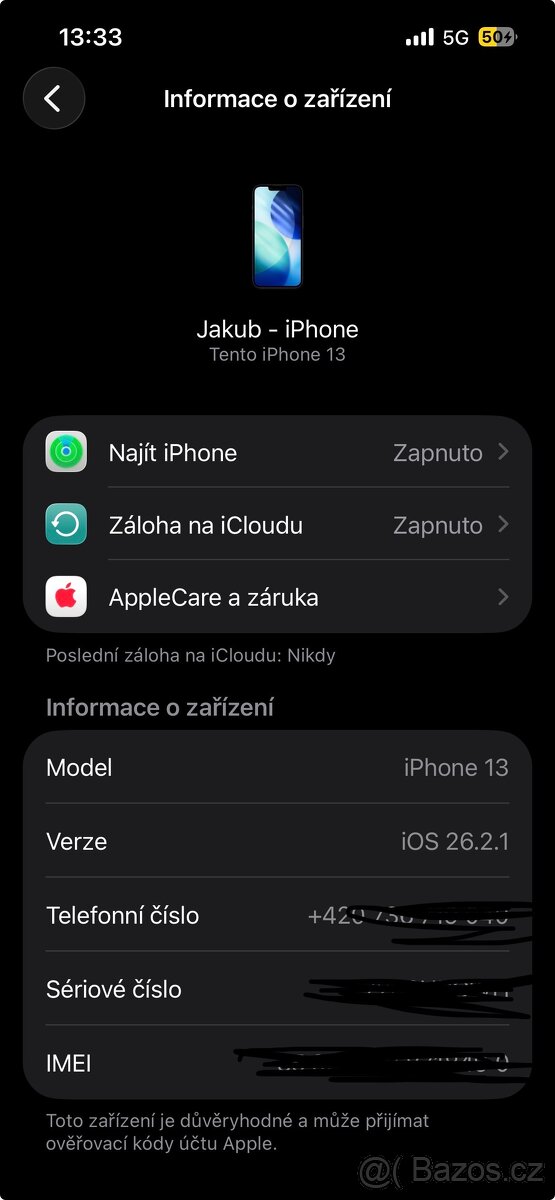 IPhone 13 /128 gb vyměním - 2