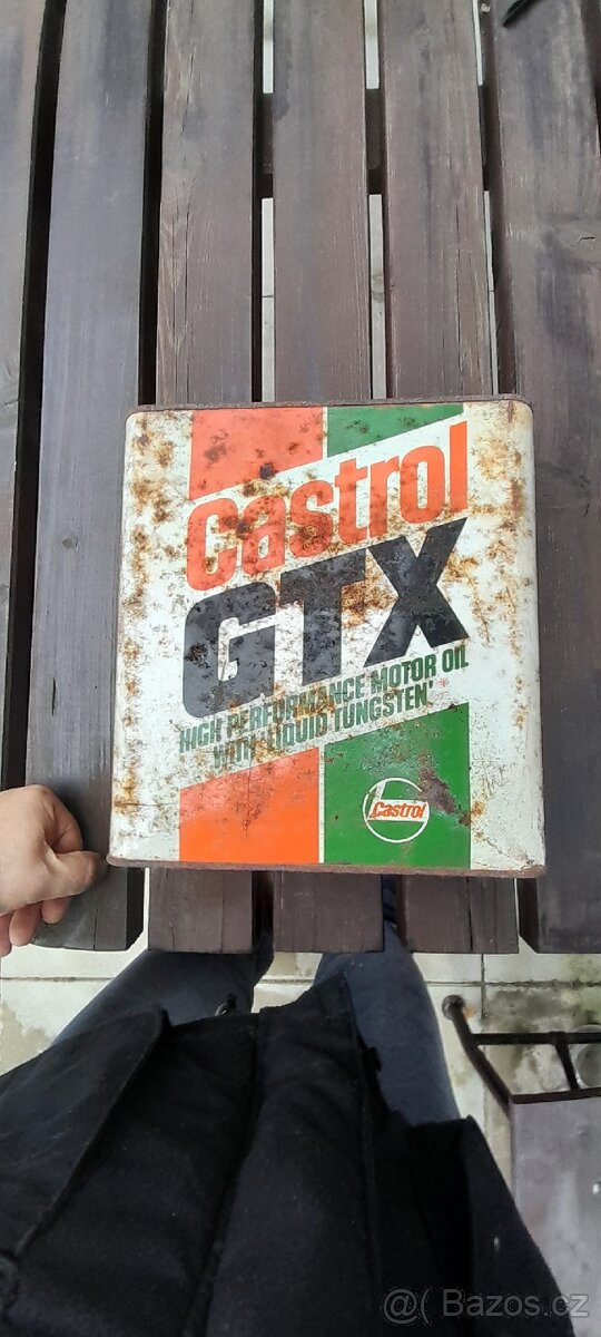 Prodám castrol 5l,plechovka R 1977,retro - 2
