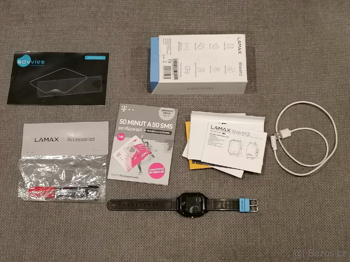 Lamax WatchY2, GPS hodinky, lokátor, volání, SMS, SOS - 2