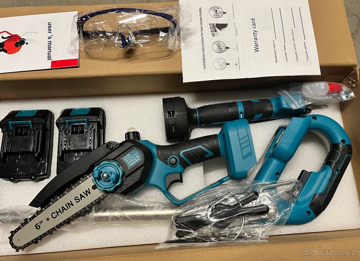 4v1 set, aku pilka,nůžky,fukar,sekačka - 2