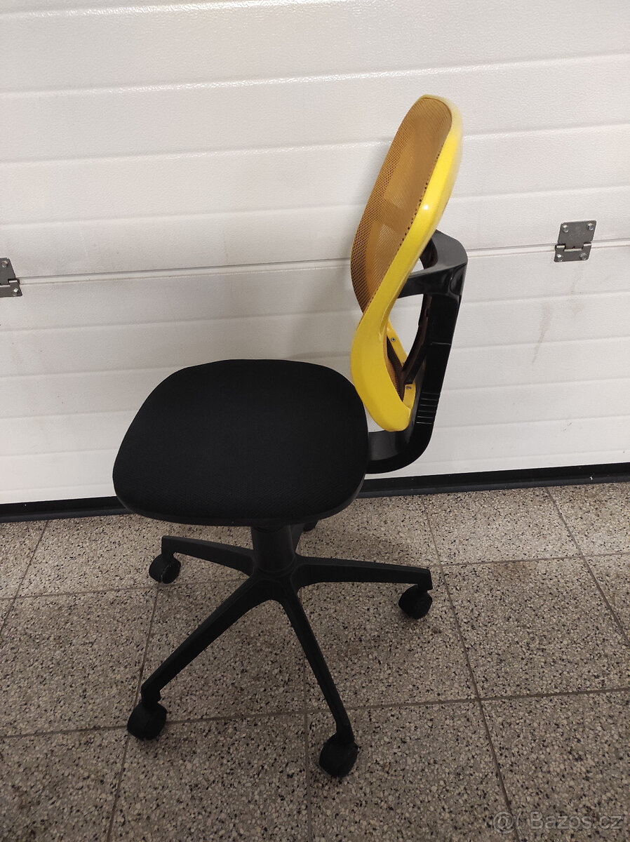 Dětská židle k psacímu stolu - žlutá - 2