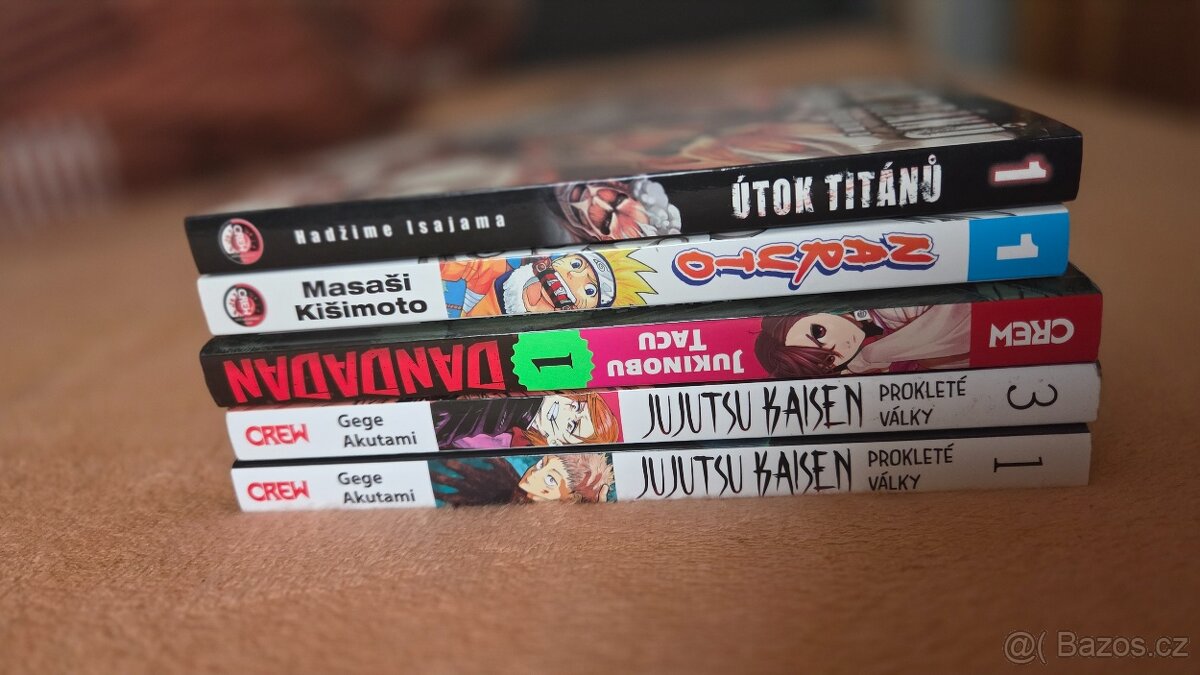 Různé manga knihy 9 knih 650Kč - 2