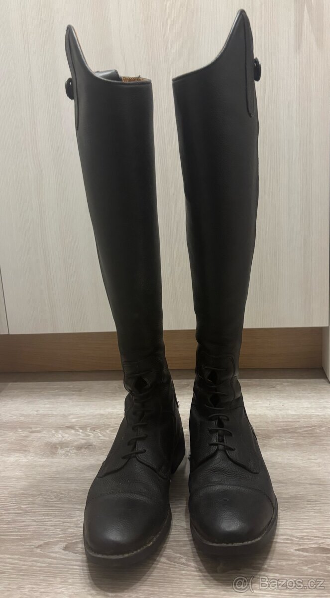 Jezdecké boty vysoké HKM Titanium Style - 2