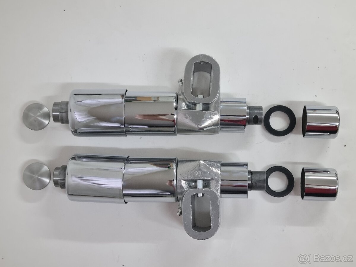 Jawa pérák - originál zadní kluzáky po GO. - 2