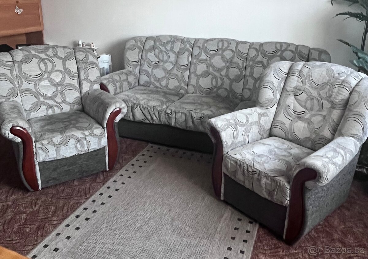 Pohovka/gauč + křesla - 2