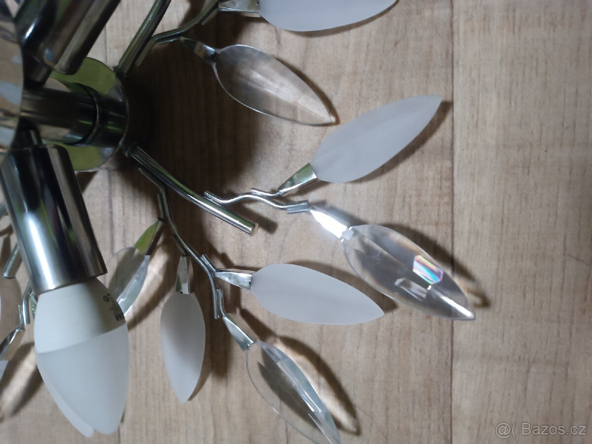 Chromový Lustr - Lístky - 2