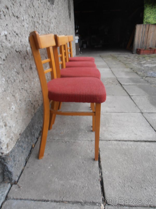 STAROŽITNÉ ŽIDLE TON 4 KUSY - 2