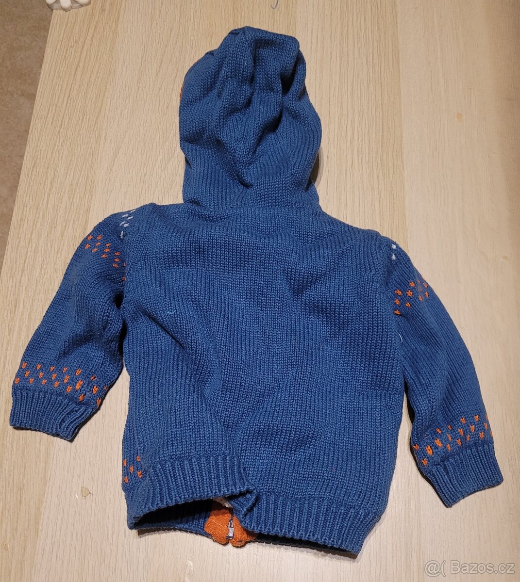 M&S svetr s kožíškem 6-9 měsíců - 2
