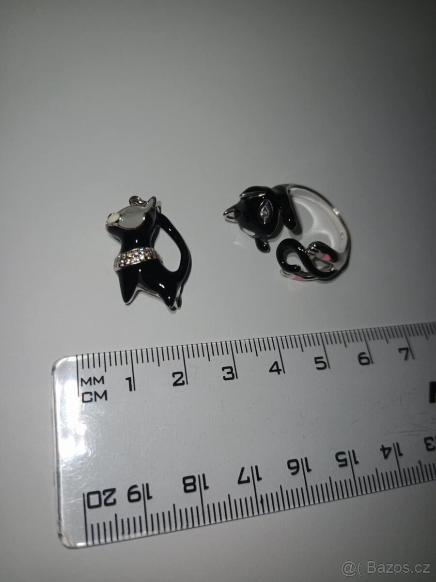 Stříbrné šperky prsten + přívěsek - 2