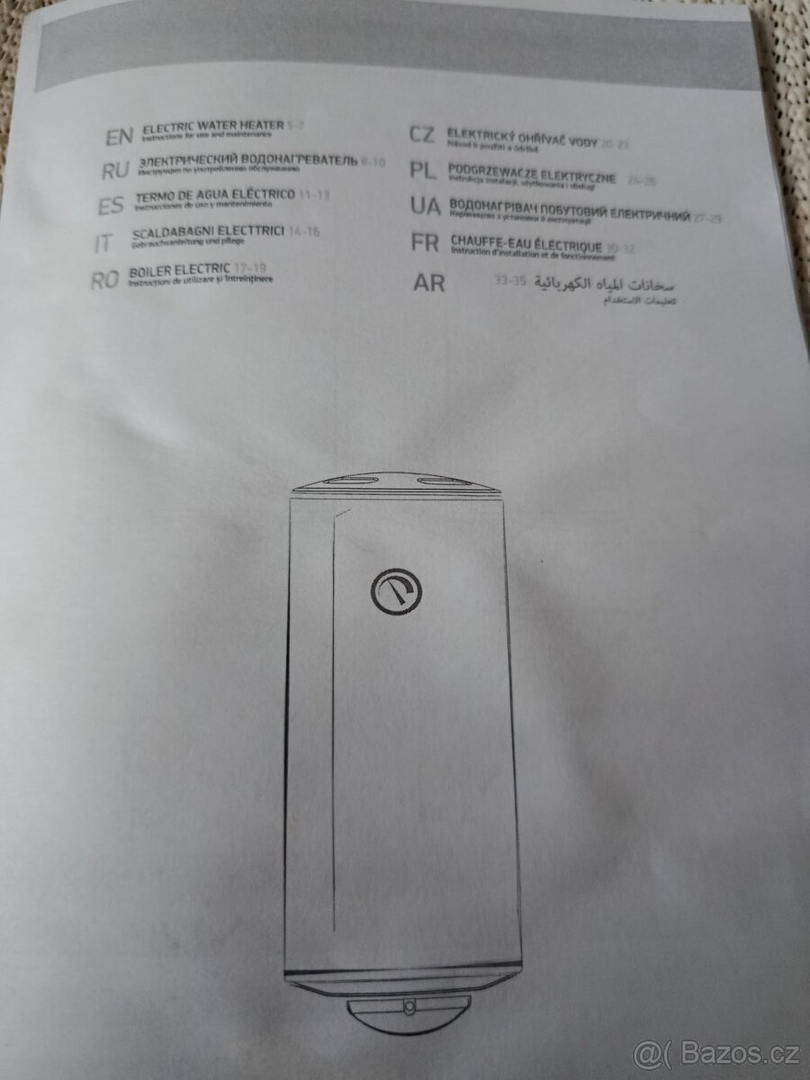 Elektrický tlakový ohřívač -BOJLER - 2