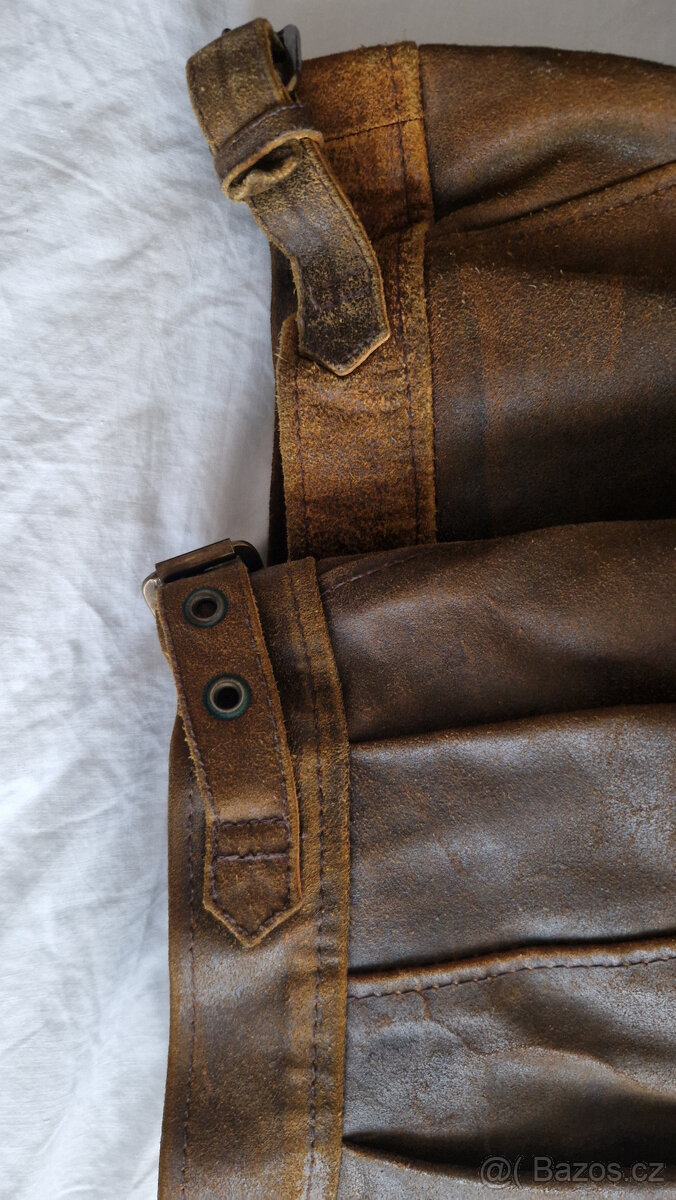 Kožená bunda BAUER hnědá XL - 2