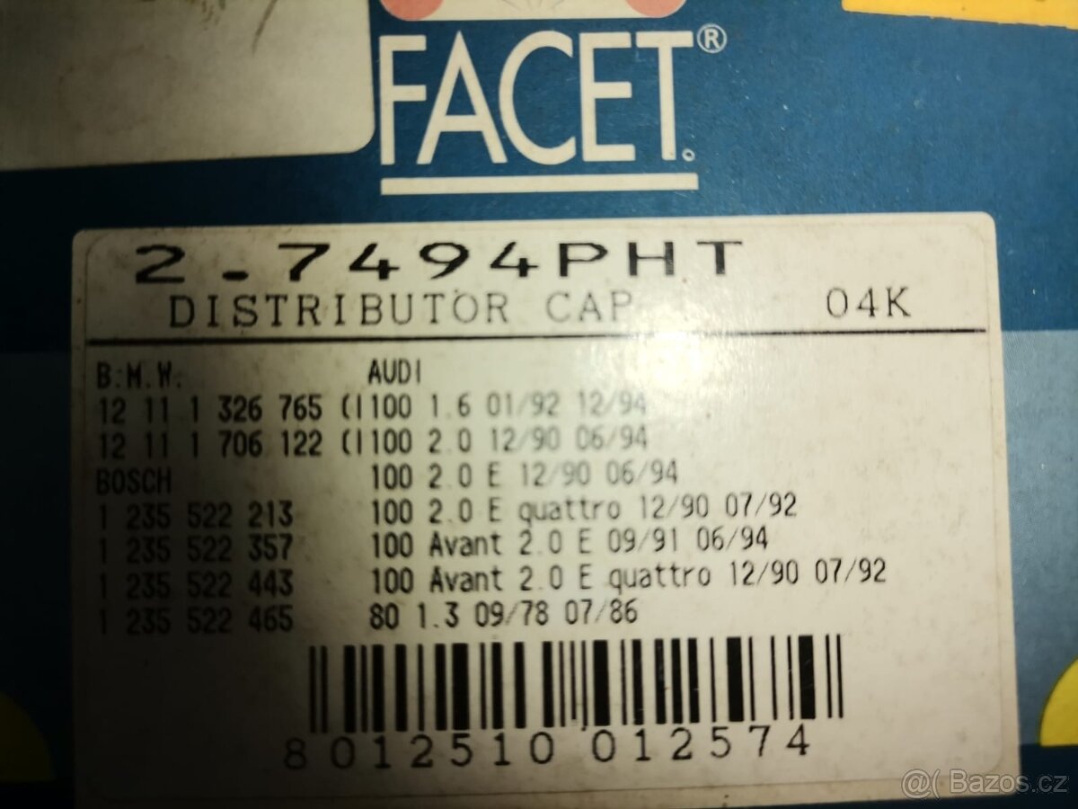 Víčko rozdělovače Audi 100 - 80 - 2