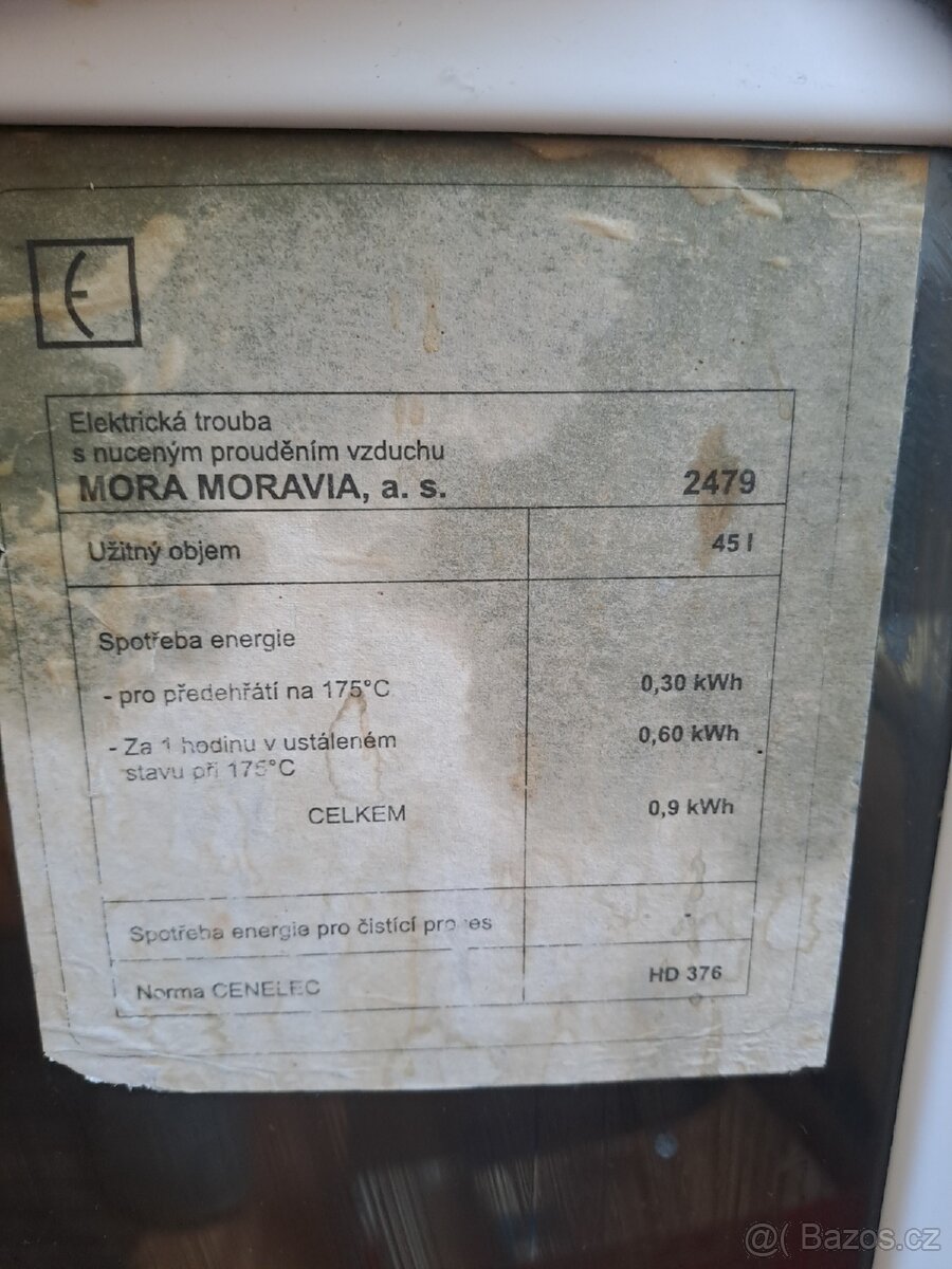 Sporák s troubou - 2