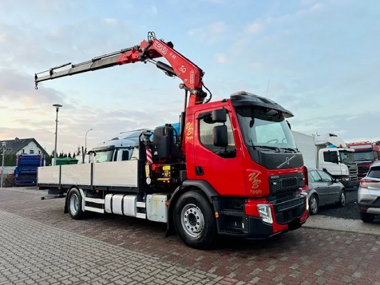 Volvo FE280 - valník s hydraulickou rukou FASSI - 2