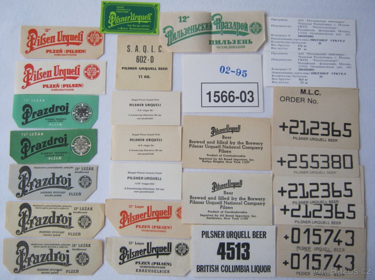 sbírka pivní etikety pivovar Prazdroj Plzeň 930ks - 2