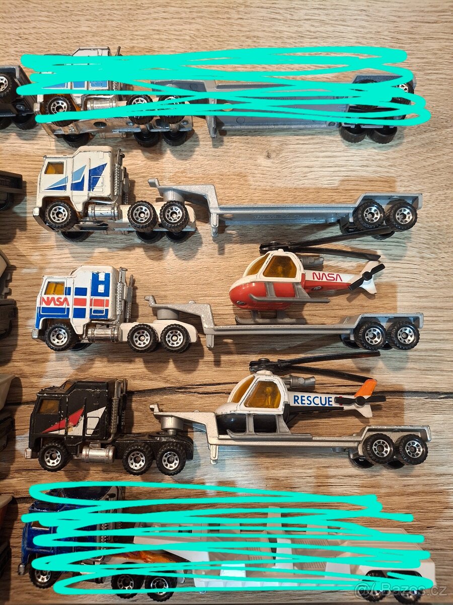 Matchbox Convoy s lodí, helikoptéra - 2