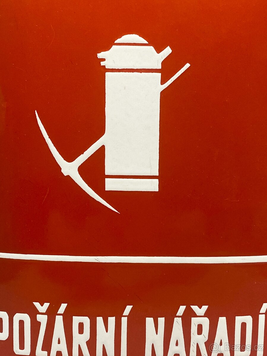 smaltovaná cedule požární nářadí cedule smalt tabule - 2
