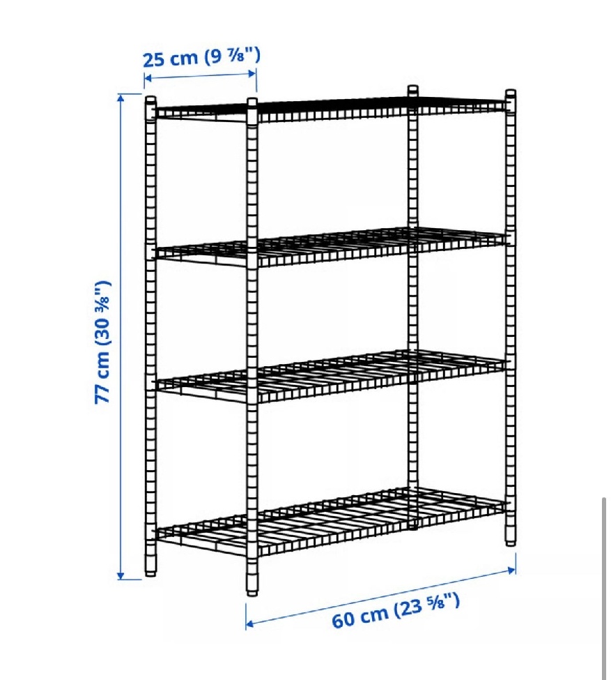 Regál IKEA - OMAR 2 ks - 2