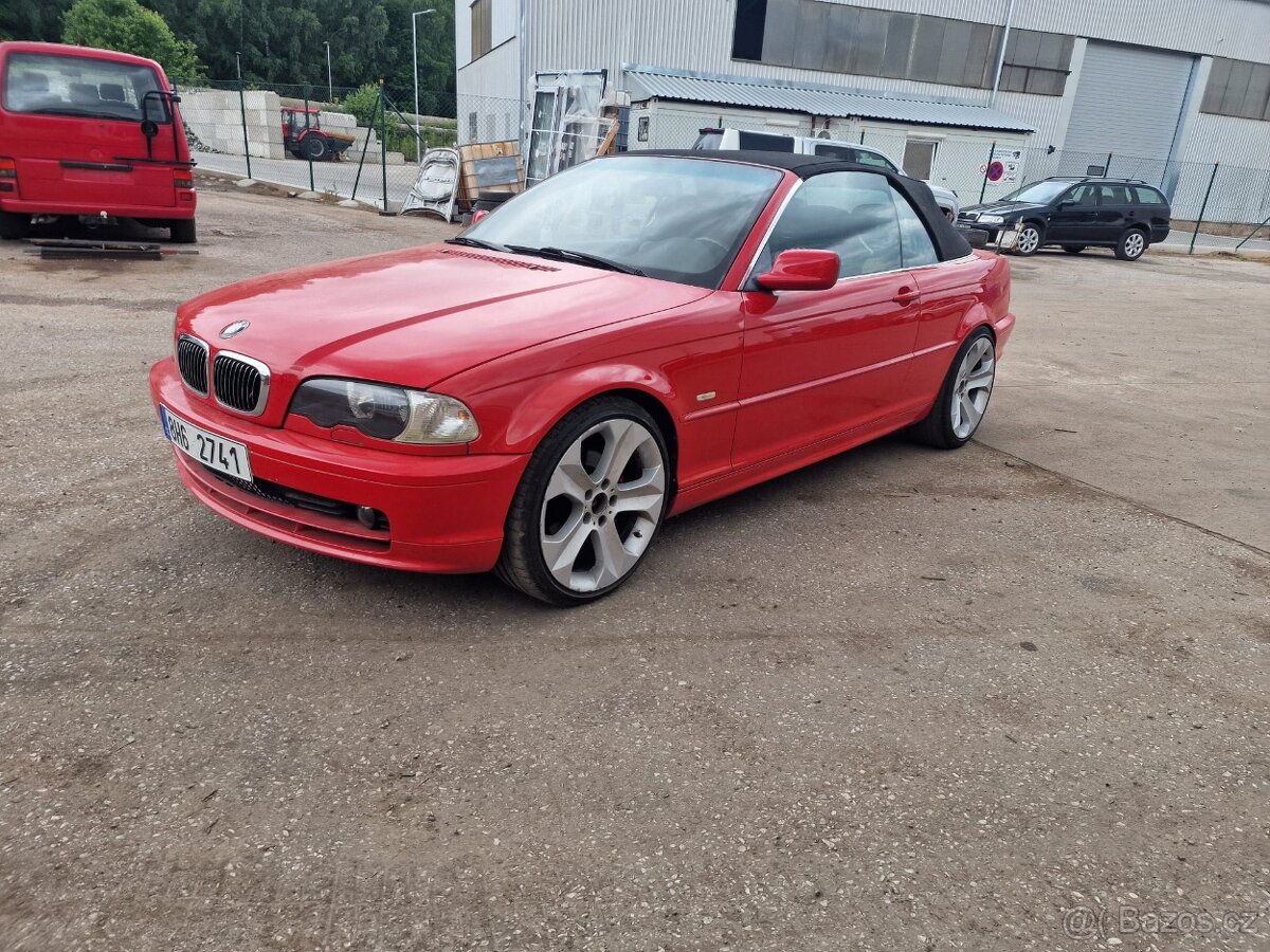 BMW e46 323i cabrio, 125kw, bez koroze dobrý stav najeto 170 - 2