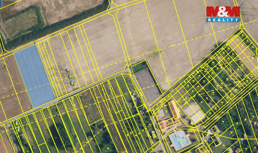 Prodej pole, 4106 m², Majetín, ul. ulice - 2