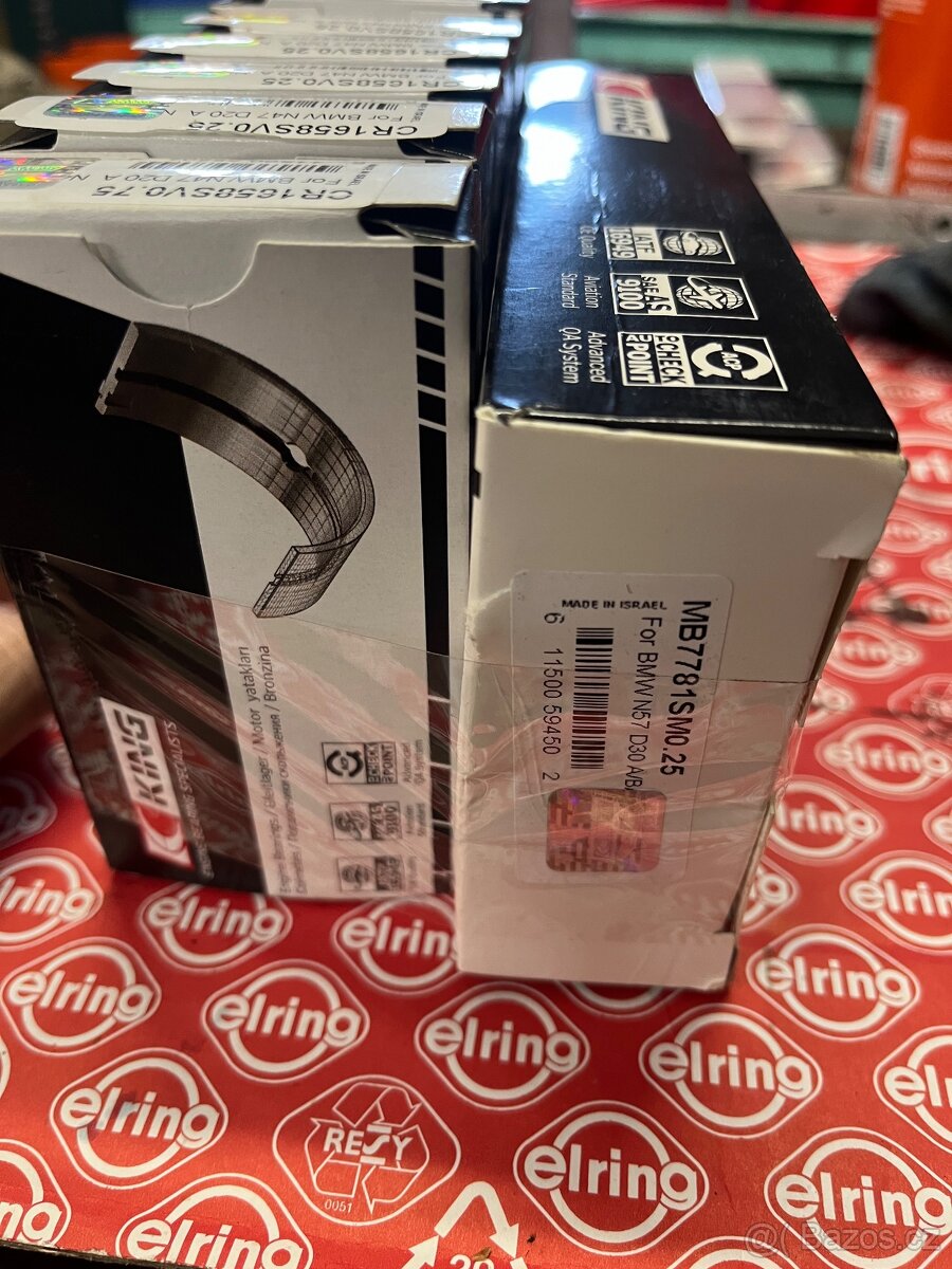 N57D30 kliková hřídel + ložiska - 2