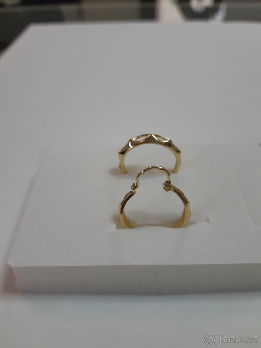 Zlaté náušnice - kruhy - 2